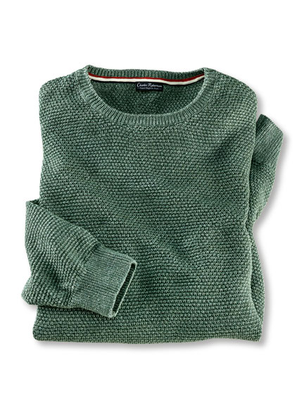 Leinenpullover mit schöner Struktur im Online-Shop