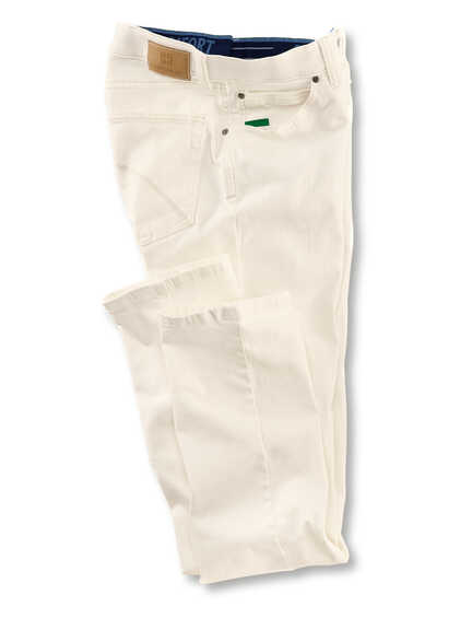 Stretchjeans in Sommerweiß im Online-Shop