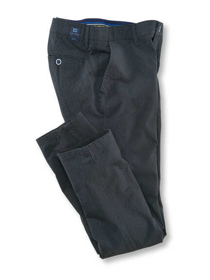 Seersucker-Hose 'Corby' in Navy im Online-Shop