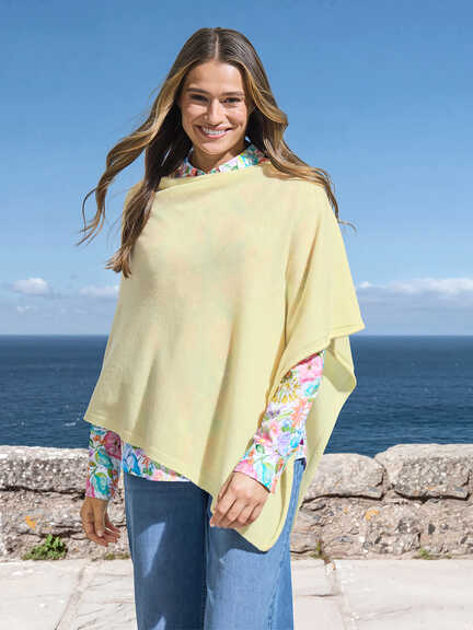 Poncho aus feinstem Kaschmir im Online-Shop