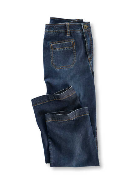 Jeans-Culotte in 7/8-Länge im Online-Shop