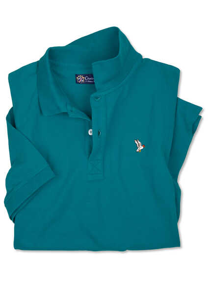 Poloshirt mit Entenstickerei im Online-Shop