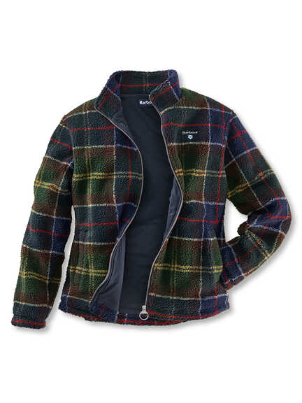 Tartan'-Fleecejacke im Online-Shop