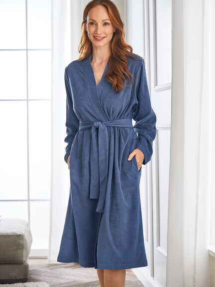 Kuscheliger Frottee-Bademantel im Online-Shop