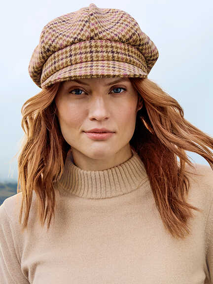 Typisch britische Newsboy-Kappe im Online-Shop