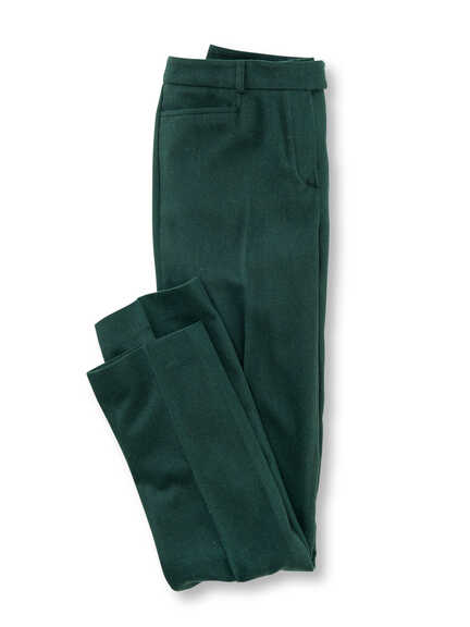 Wollhose in Dunkelgrün im Online-Shop