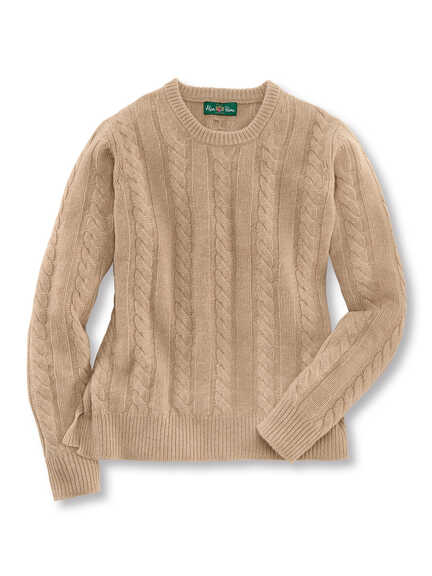 Edler Zopfstrick-Pullover im Online-Shop