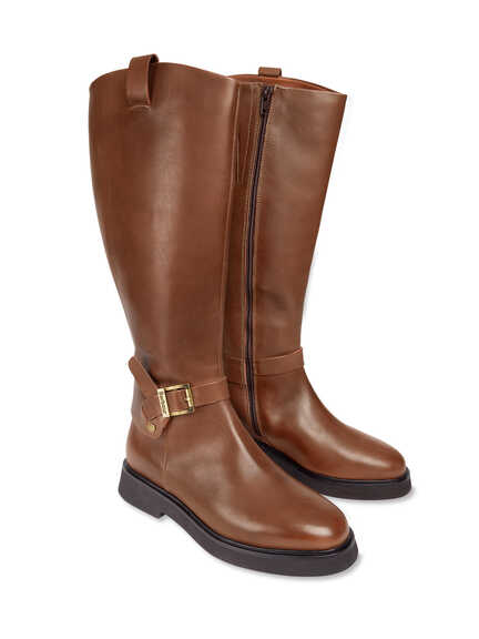 Stiefel 'Theodora' im Reiterlook im Online-Shop
